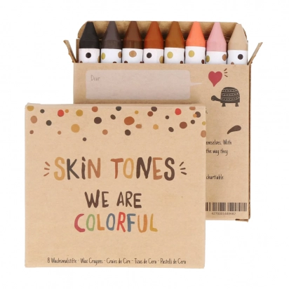Crayons de cire couleurs naturelles Hautfarben Buntstifte