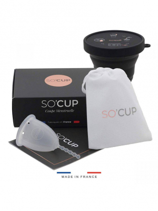 Coupe Cup menstruelle Taille L + stérilisateur Socup