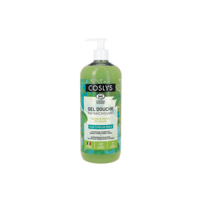Gel douche raifraichissant menthe-chanvre - 1l - Coslys