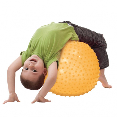 Ballon de motricité 45 cm orange Ludi
