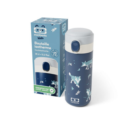Pop bleu Wolf – Gourde isotherme Monbento