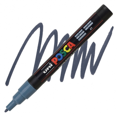 Marqueur PC3M pointe fine 0,9-1,3 mm Gris ardoise POSCA