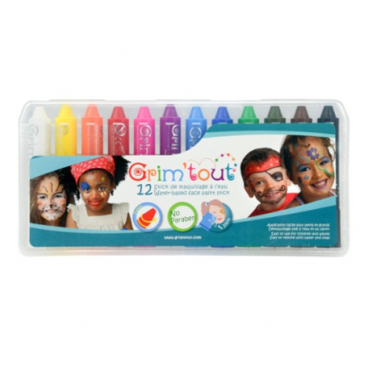 12 crayons à maquillage rainbow - Grim'tout