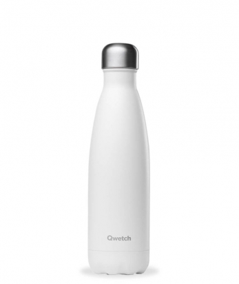 Bouteille Isotherme - 500ml - Blanc  - Qwetch