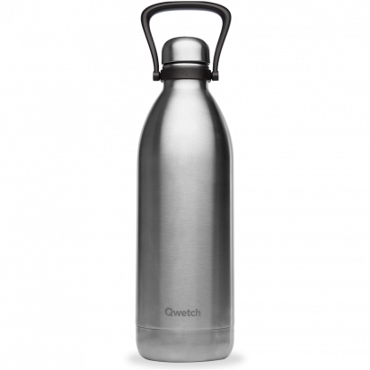 Bouteille Isotherme - 2L - Inox brossé - Qwetch Hors stock