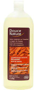 Shampooing douche relaxant bois de santal 1L - Douce nature