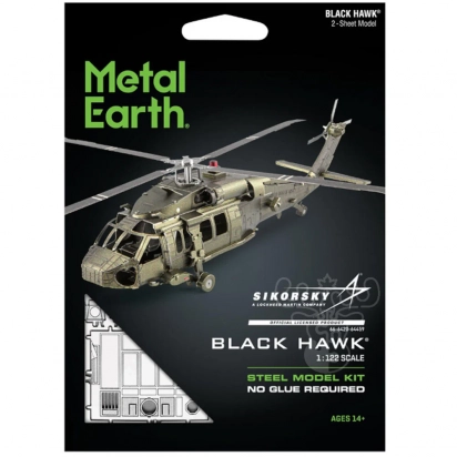 Metal Earth - Sikorsky UH-60 Black Hawk helicopter Puzzle 3D métalique