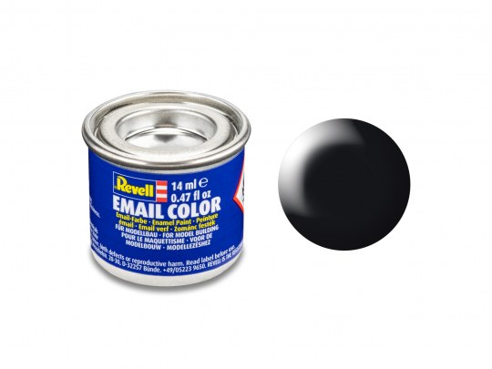 Peinture Noir satiné 14 ml Revell