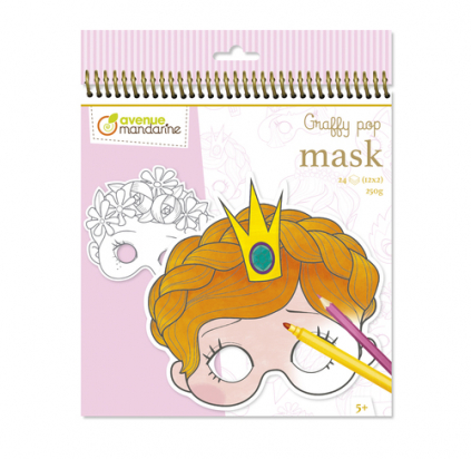 Graffy Pop Mask visages Avenue mandarine