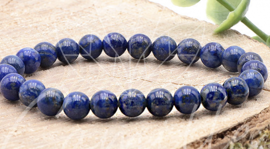 Bracelet boule 06mm lapis lazuli AA afghanistan Petite taille