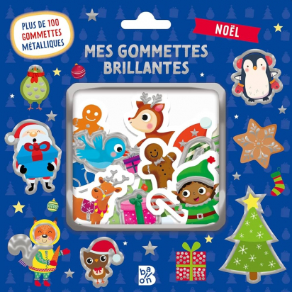 Mes gommettes brillantes Noël Ballon