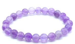 Bracelet 'Purple Light' Améthyste Perles 6mm