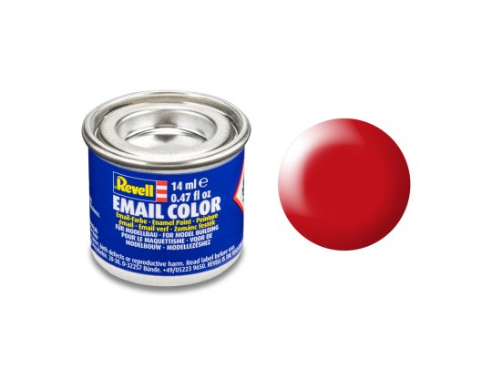 Peinture Rouge fluo satiné 14 ml Revell