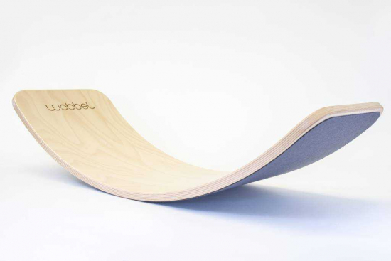 Wobbel - Planche d'équilibre en bois laqué - Feutre EKO Mouse