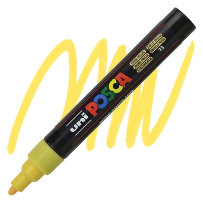 Marqueur PC5M pointe moyenne 1,8-2,5 mm Jaune paille POSCA