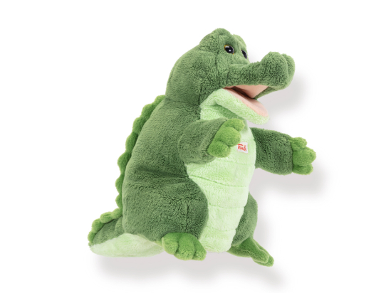 Marionnette crocodile en peluche 22 x 16 x 20 cm - Trudi