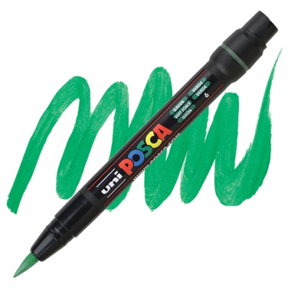 Marqueur PCF350 pointe pinceau 1-10 mm Vert POSCA