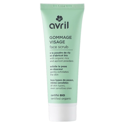 Gommage visage à la poudre de riz - AVRIL
