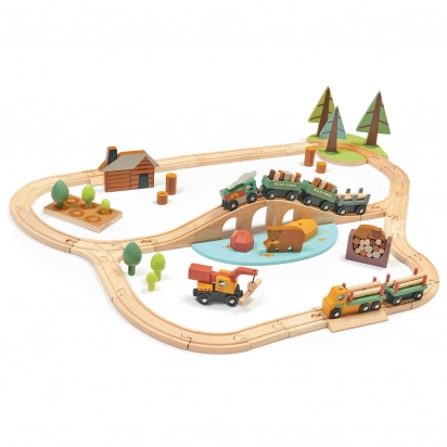 Circuit de train forêt Tender Leaf Toys