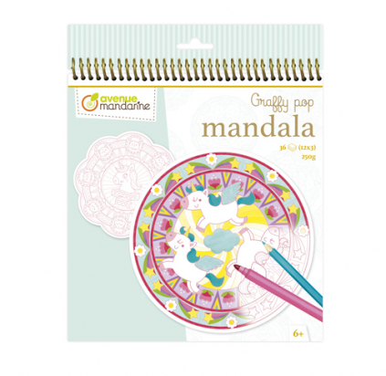 Graffy Pop Mandala Magie Avenue mandarine