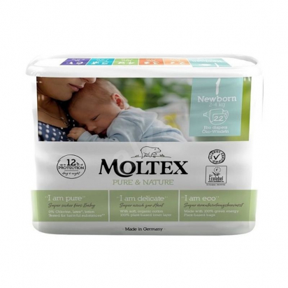 Couches jetables - T1 Nouveau-né 2-4kg - Moltex