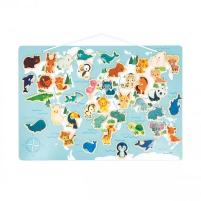 Carte Monde Magnétique Minikids Janod