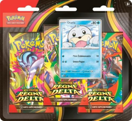 PRECOMMANDE Blister 3 boosters Pokémon Règne Delta ME06 – FR