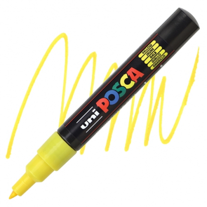 Marqueur PC1MC pointe extra-fine 0,7-1 mm Jaune POSCA