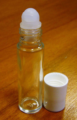 Applicateur à bille en verre blanc roll-on - 10 ml - Bioflore