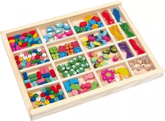 Grande boite de perles en Bois Small foot