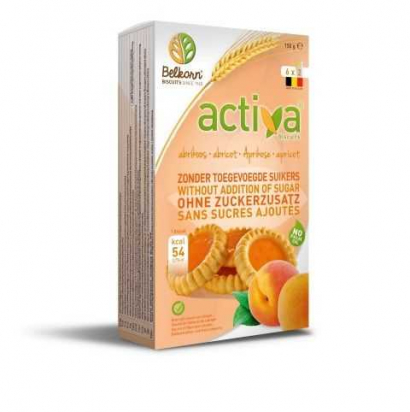 Biscuits abricot sans sucre Activa - 150g BIO - BELKORN