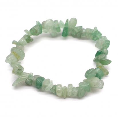 Bracelet en Éclat de Pierre - Jade vert