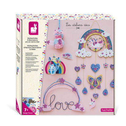 Kit créatif - coffret multi-activités arc-en-ciel Janod