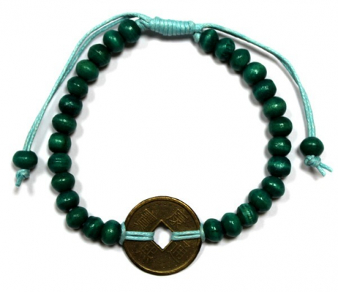 Bracelets Feng shui de Bali Bracelets Fend shui - Bleu turquoise