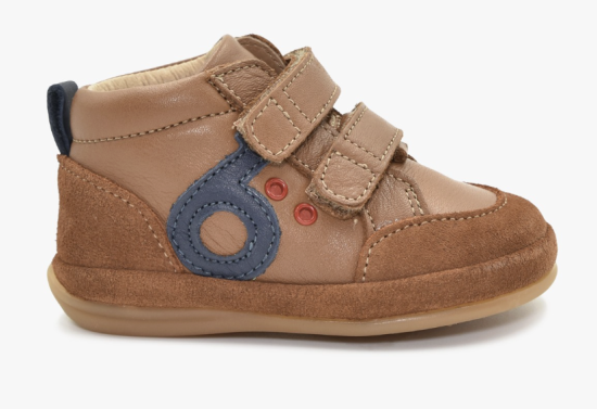 Chaussures logo Premiers pas Cognac Bleu pointure 23 Benjie