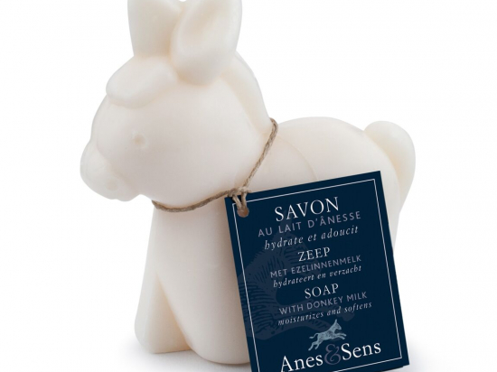 Savon au lait d'ânesse en forme d'âne parfum nature 150g Ane&sens