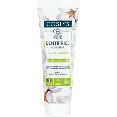 Dentifrice blancheur - menthe et bicarbonate 100 g Coslys