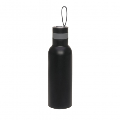 Gourde à double paroi en acier inoxydable 500 ml - BOLD Noir Lassig