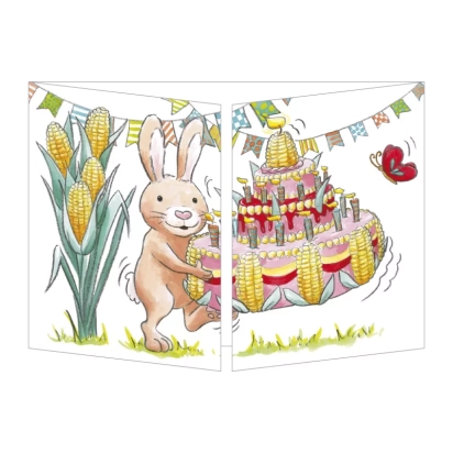 Carte Rendez-Vous R. Tornior "La famille gâteau" Joyeux anniversaire