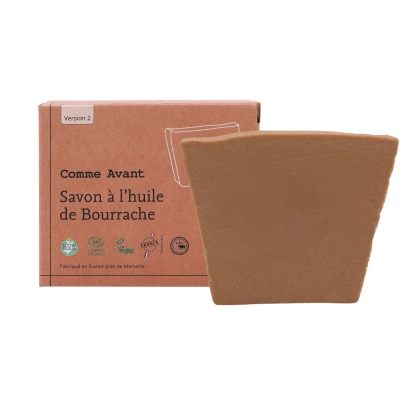 Savon bio peaux sèches à l'huile de bourrache – Comme Avant