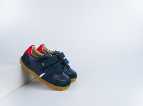 Chaussures Bobux - Step Up - Riley Navy + Red