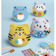 4 Figurines Platre A Decorer - Animaux Janod