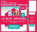 Le bloc mensuel organiseur familial Mémoniak - Grand Format Edition 2025