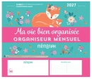 Mini-organiseur Mémoniak Ma vie bien organisée, calendrier mensuel sept. 2026 à déc. 2027 - Editions 365