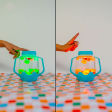 Glo Pals Bocal de jeu sensoriel jaune