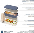 MB Original bleu Natural - La boite bento Made in France Monbento