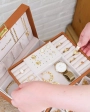 Boîte à bijoux Denise en PU Beige Maison Scarlett