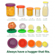 Couvercles en silicone réutilisables - Bright Berry - Food Huggers