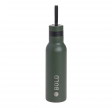 Gourde à double paroi en acier inoxydable 500 ml - BOLD, vert olive foncée Lassig