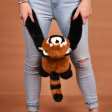 Peluche panda roux lesté - 40 cm - Podcoll Histoire d'ours